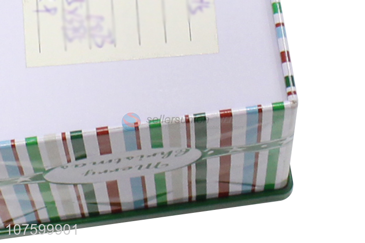 Newest Colorful Square Tin Box Christmas Gift Packing Box