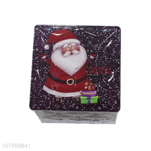 Fashion Design Colorful Christmas Gift Box Square Tin Box