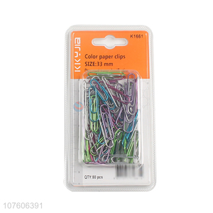 Promotional Bright Color Paper Clips Office Clip