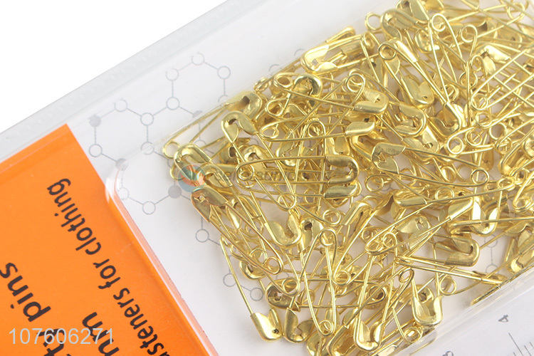 Factory Wholesale 18 mm Golden Metal Safety Pins