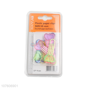 New Style Heart Shape Paper Clip Notes Clips