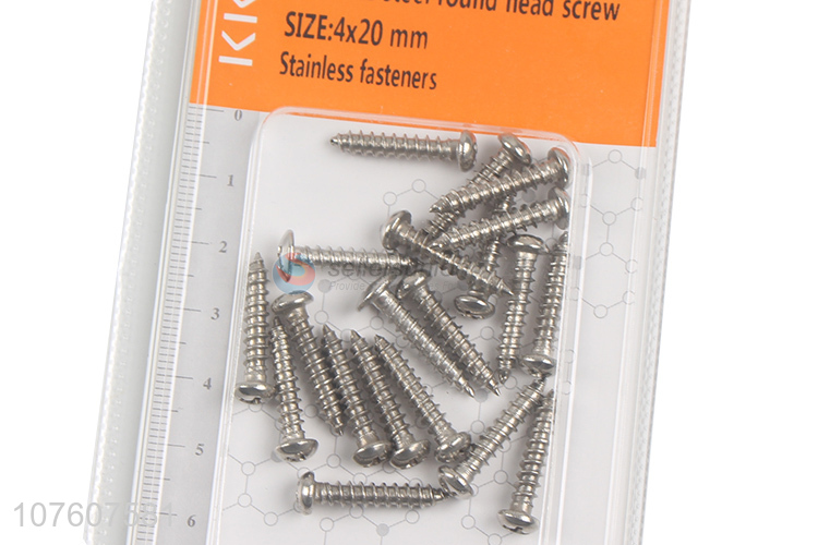 Best Quality 4X20mm Stainless Steel Round Head Screw