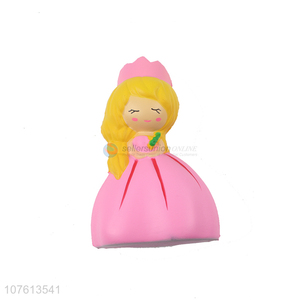 Pink Girl Good-looking Princess with a crown shape Rebound Toy