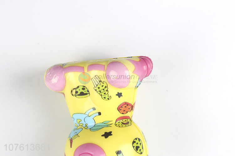 Hot selling colorful yellow cartoon rebound toy