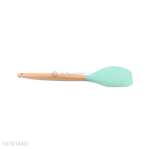 Factory direct sale wooden handle silicone cake spatula butter scraper