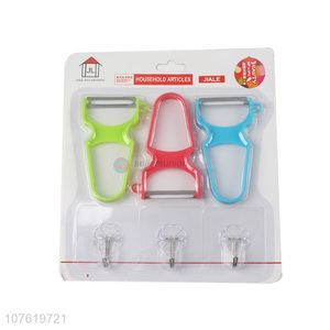 Good Sale Vegetable & Fruit Peeler With Sticky Hook Set