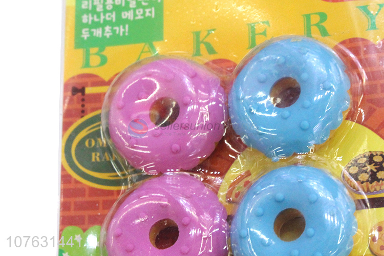 Wholesale Colorful Bread Shape Eraser For Students
