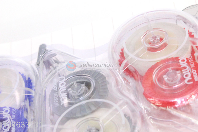 Good Sale 3 Pieces Plastic Transparent Correction Tape Set