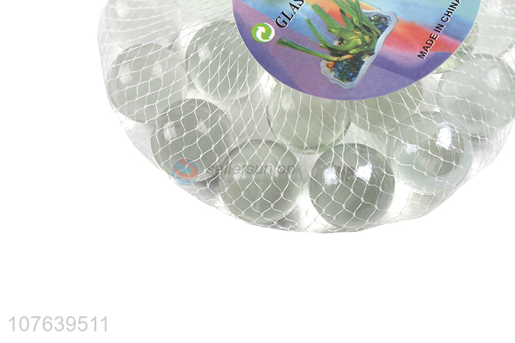 Low price promotion highly transparent white glass ball