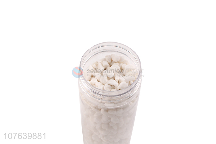 Low price 6-9mm bonsai decoration white stone