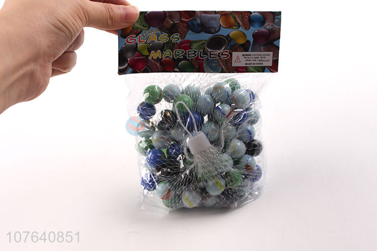 Hot selling cream three-flower four-color glass ball mixed color 400g
