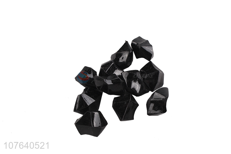 Low price black plastic ornaments acrylic diamond