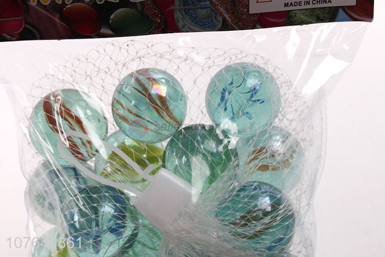 Hot-selling crafts eight-piece transparent glass ball bag of 20 capsules