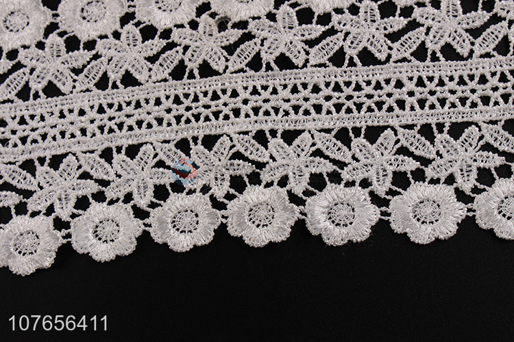 Soft white trimming royal lace ribbon for wedding party decoration