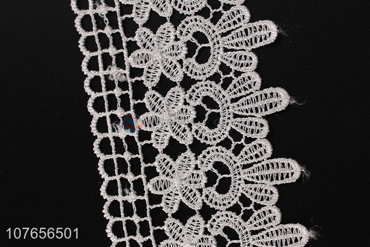 Cheap price delicate design polyester lace trim ribbon