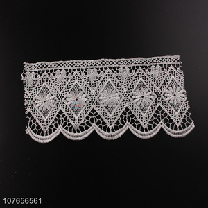 Hot sale white elegant guipure lace trim lace ribbon 