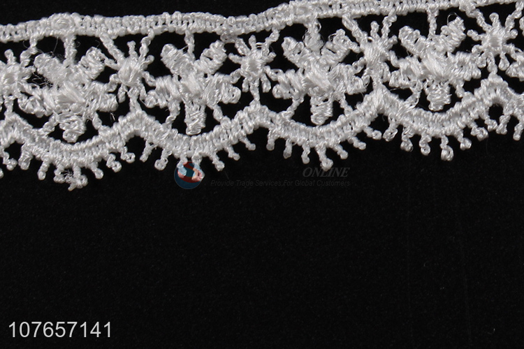 Factory supply best price embroidery lace trim for garment decoration