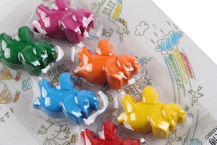 Best selling elephant shape plastic crayon for kids