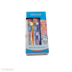 Good sale household children toothbrush kids toothbrush 3+ age