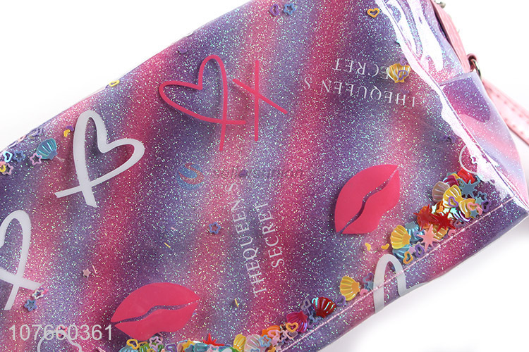 Fun design underwater world makeup bag waterproof pvc cosmetic bag