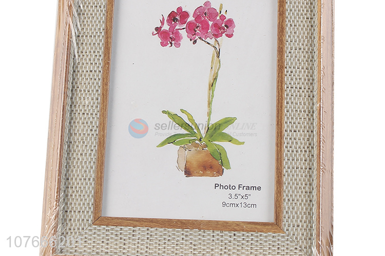 High quality retro knitted plastic photo frame for modern home decoration
