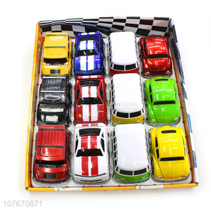 Popular pull back car toy cute cartoon with mini car truck toy car