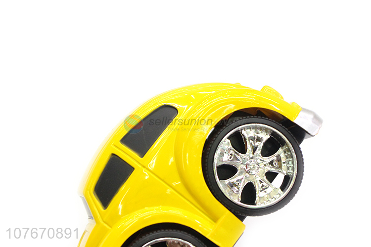 Yellow children's toy car stall selling toy off-road vehicles