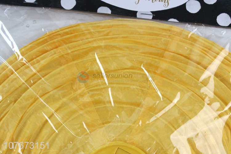 Cheap Price Handmade LED Paper Lantern Yellow Festival Lantern