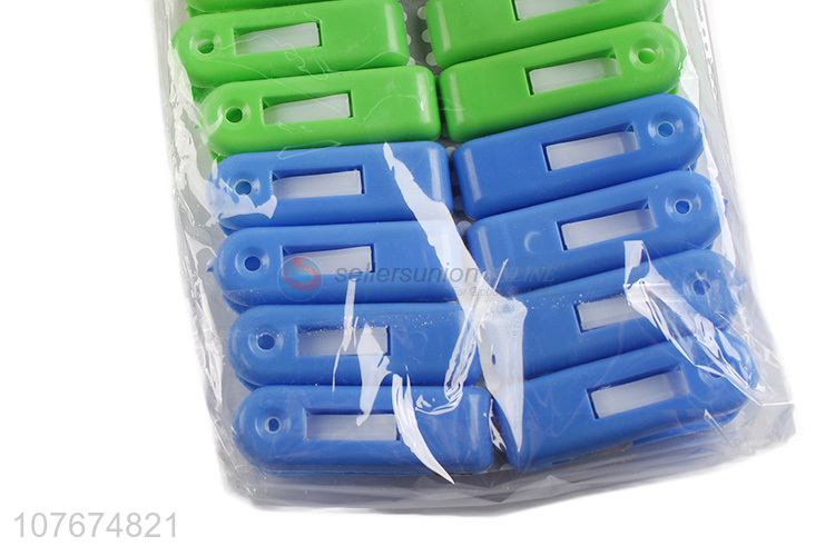 High quality Baotou fixing clip household clothes clip plastic flat head clip