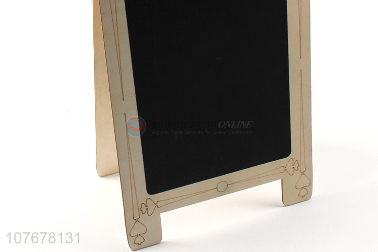 Popular wooden creative double-layer small blackboard home teaching message board