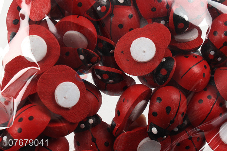 Newly home decoration shop decoration seven-star ladybug big wooden clip