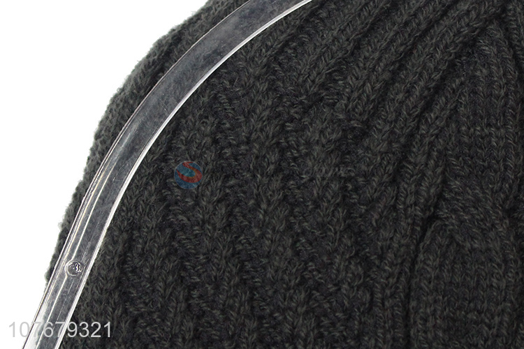 Hot Selling Acrylic Beanie Hat Winter Warm Knitted Hat