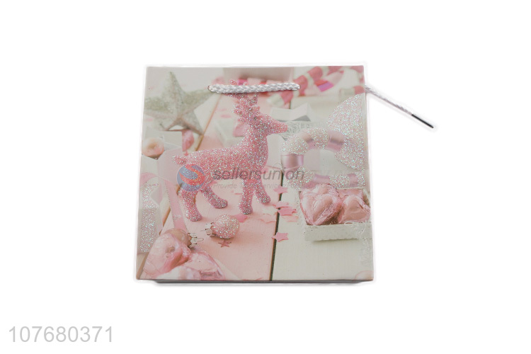 Spot girl pink and white exquisite gift cute paper bag gift bag