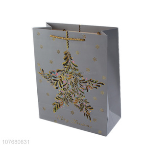 New exquisite packaging bag blue and gray <em>Christmas</em> decoration <em>gift</em> bag