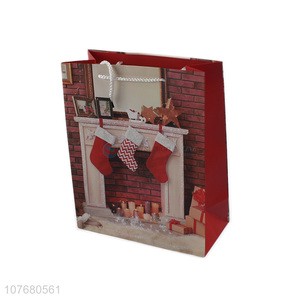 Wholesale red <em>christmas</em> tree kraft paper <em>gift</em> <em>gift</em> packaging bag