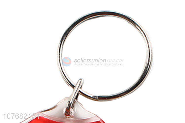Hot sale shirt shape key chain acrylic keychain key ring