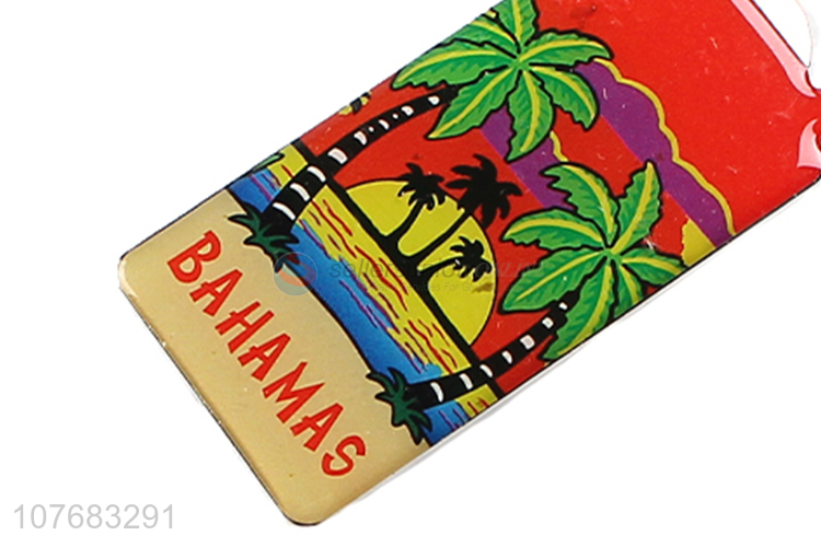 Hot selling unique beach series fridge magnet with opener