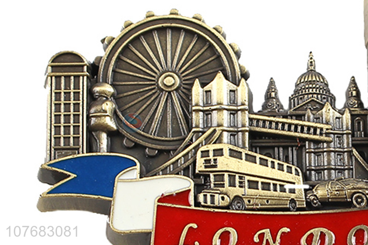 Low price London souvenir metal fridge magnet fridge sticker