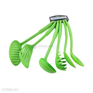 Wholesale Fashion Green 6 Pieces Cooking Tools Spatula Spoon Kitchen Utensils Set