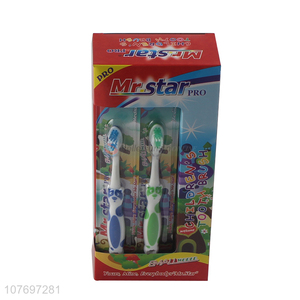 Low price cute panda handle toothbrush for children