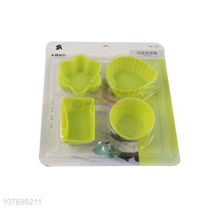 Hot Sale 8 Pieces <em>Silicone</em> <em>Cake</em> Mold Cupcake <em>Mould</em> Set