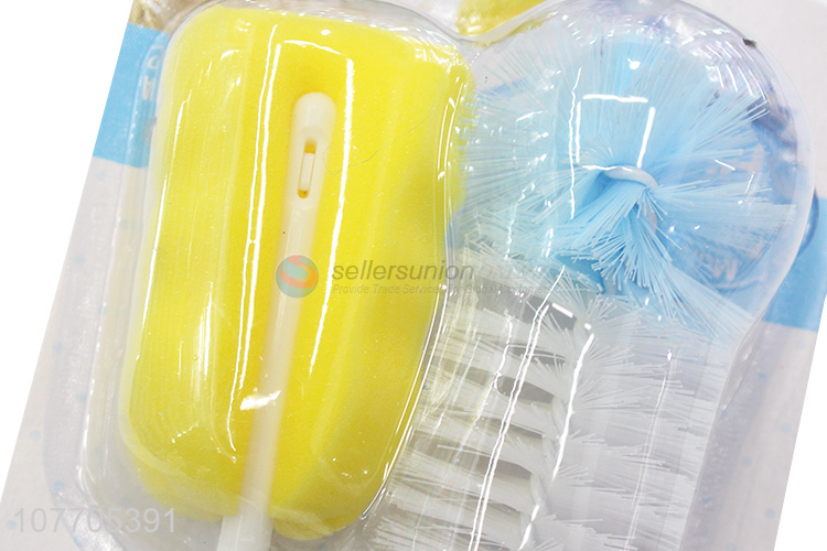 Most popular baby milk bottle cleaner bottle nipple sponge brush