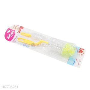 Good quality plastic handle baby bottle brush cleaning brush