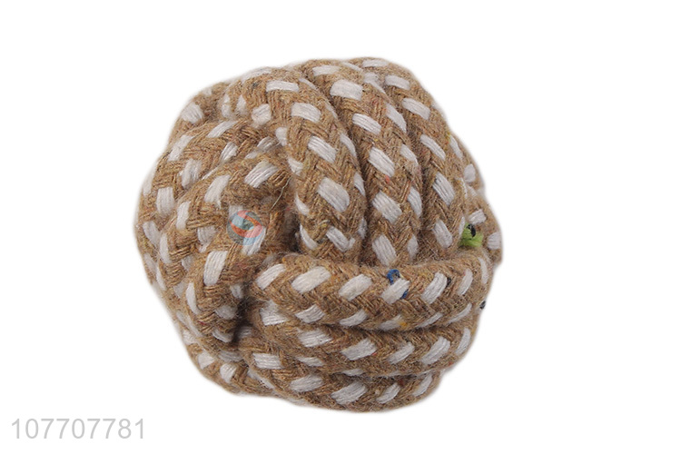 High quality pet toy plush twine ball pet chew interactive toy