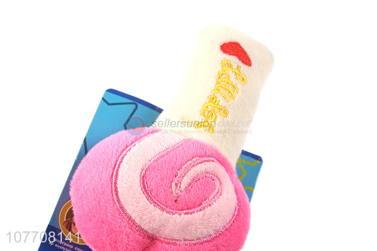 Wholesale pet toys flannel lollipop toys pet chew toys