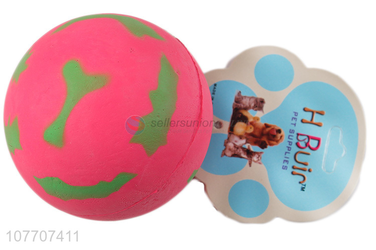 Factory direct sale toy latex plastic training ball dog chew interactive pet toy