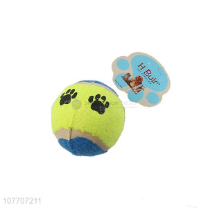 Wholesale pet toy ball flannel chew toy outdoor pet interactive toy