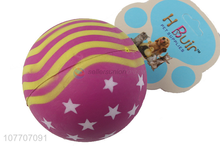 Newly designed pet chew toy bouncy ball pet interactive toy