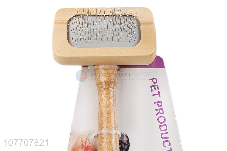 Wholesale light and thickened needle comb pet hair removal brush