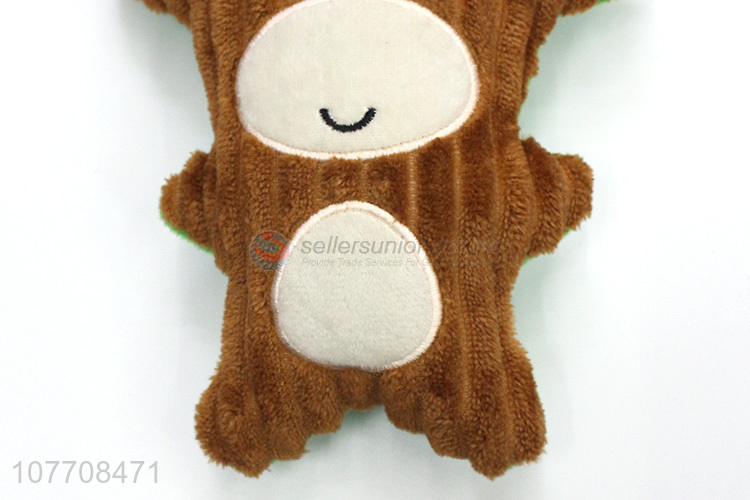 Good price durable cow shape plush toys pets toys